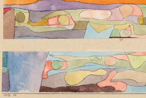 Two small watercolours, 1916