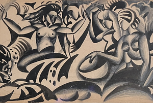Frauen vor dem Sultan, 1912